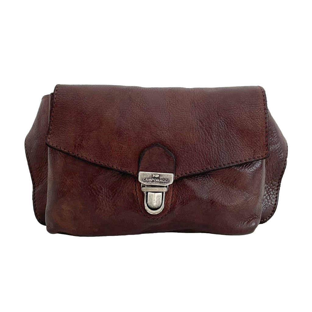 Campomaggi Arenite Leather Belt Bag Leather Bag Campomaggi Dark Brown 