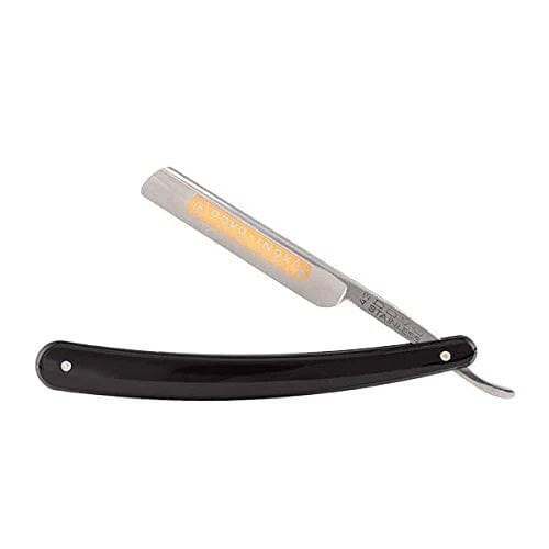 DOVO Inox Straight Razor 3/8”, Black Handle Straight Razor DOVO 