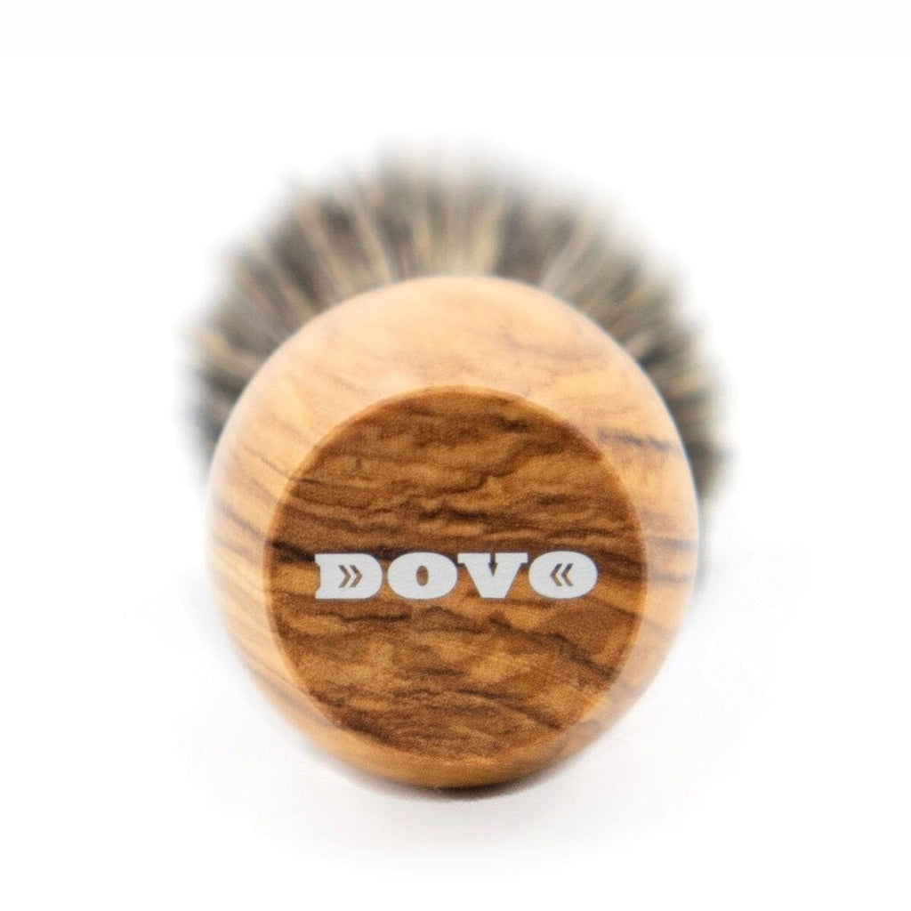 DOVO Synthetic FIBRE® Shaving Brush, Olive Wood Handle Shaving Brush DOVO 