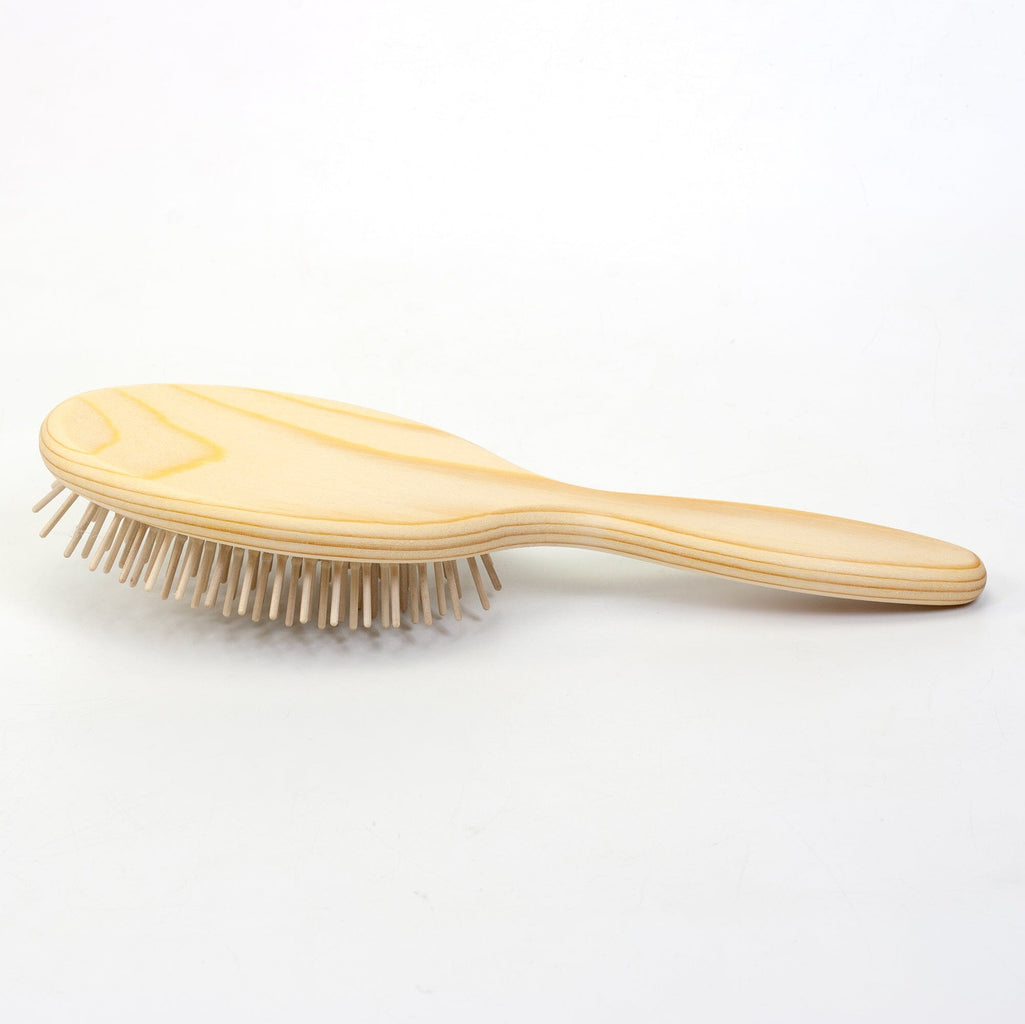 Fendrihan Pneumatic Natural Oak Wood Hairbrush with Wooden Pins, Made in Germany Hair Brush Fendrihan 