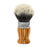 Saponificio Varesino Two-Band High Mountain White Badger Shaving Brush, Olive Wood with Pure Pewter Shaving Brush Saponificio Varesino 