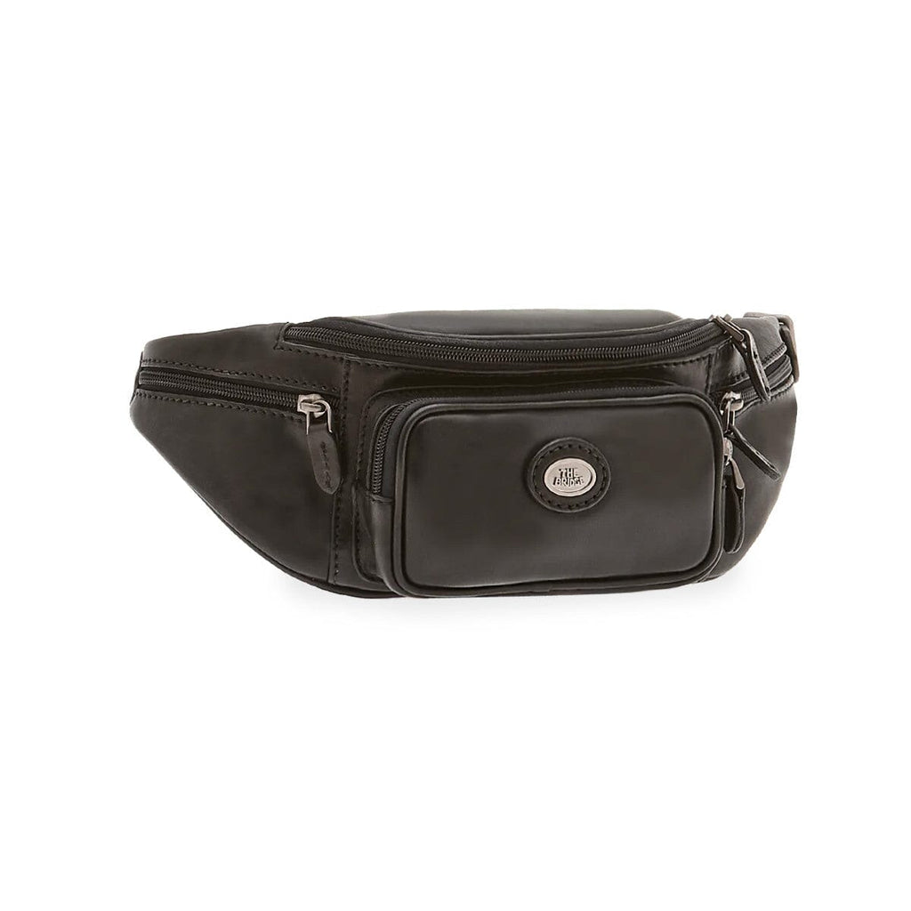 The Bridge Story Viaggio Leather Waist Pouch with Pockets Leather Messenger Bag The Bridge 