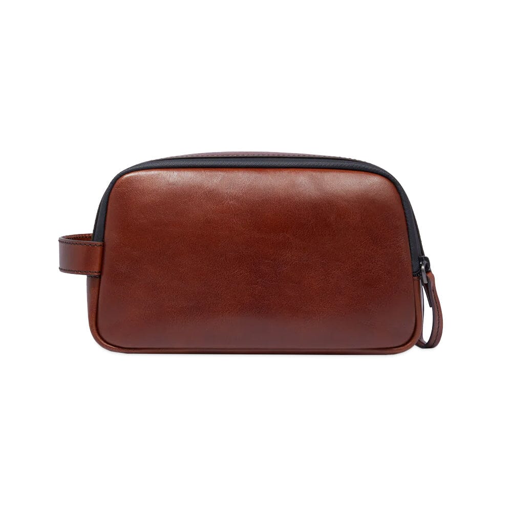 Leather toiletry bag men on sale