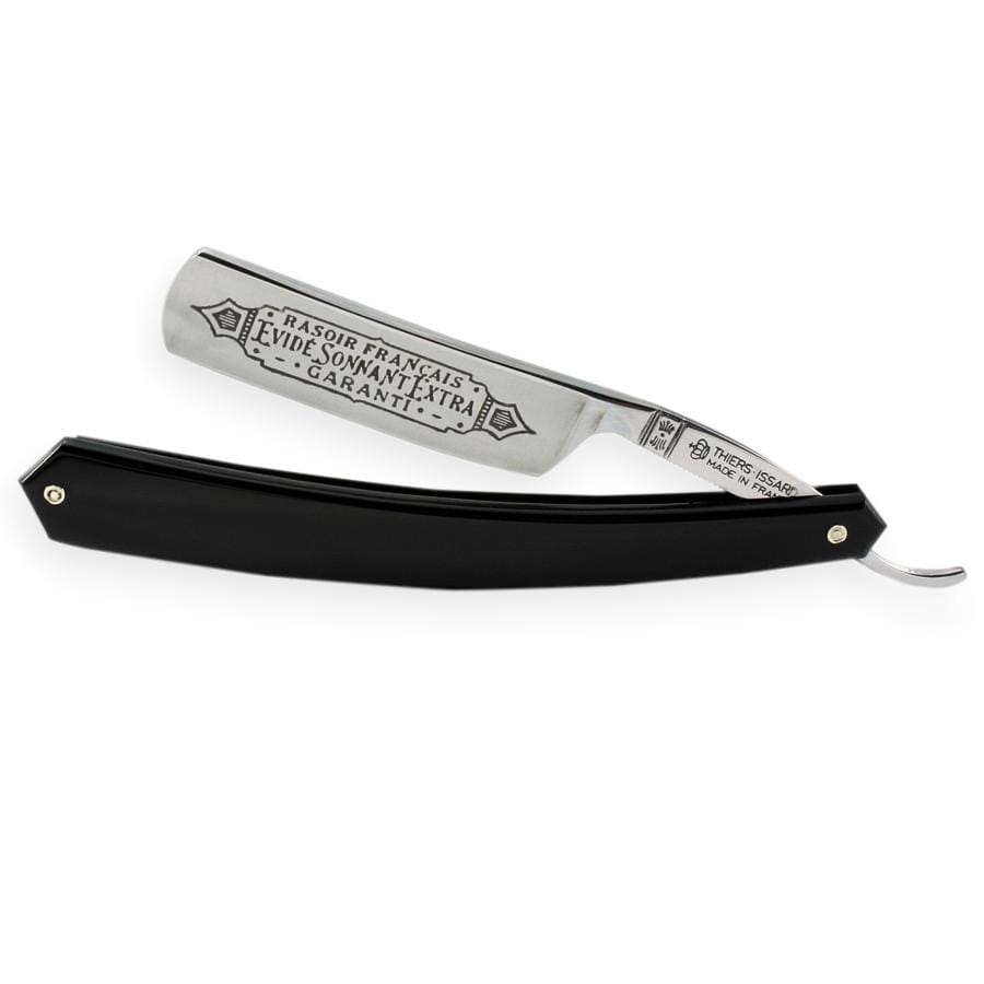 Scratch and Dent Fendrihan Thiers Issard Evide Sonnant Singing Straight Razor 5/8", Black Scales (Small crack on scale) 