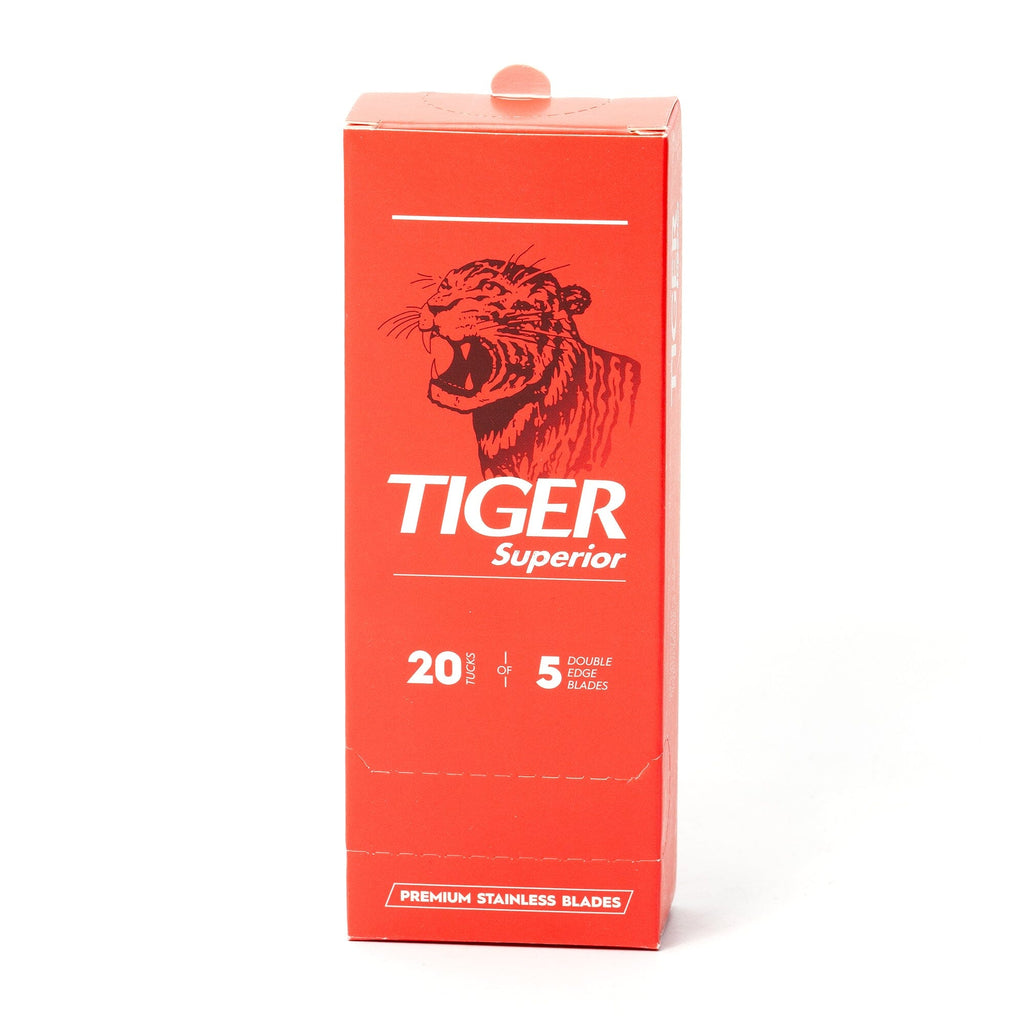 100 Tiger Superior Double Edge Safety Razor Blades Razor Blades Tiger Platinum 