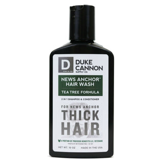 Duke Cannon Supply Co. News Anchor Hair Wash, 2-in-1 Hair Wash, Tea Tree Shampoo Duke Cannon Supply Co 