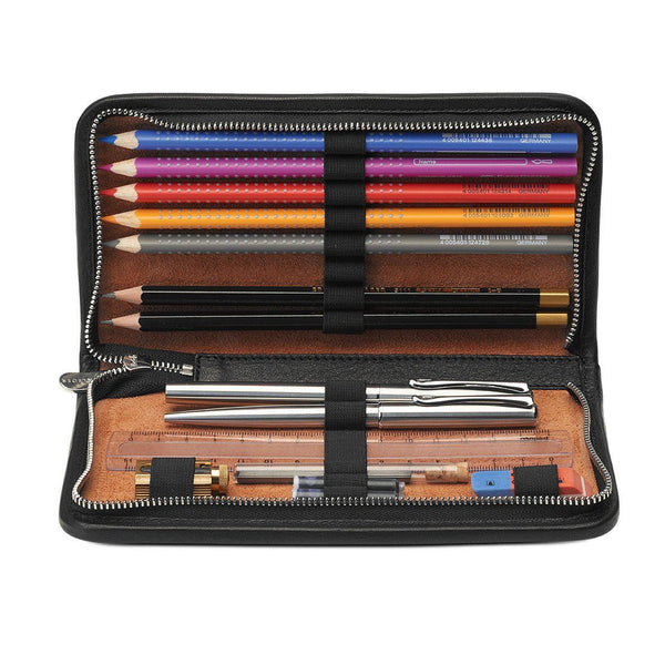 Sonnenleder Lenz Pen and Pencil Leather Case, Natural — Fendrihan Canada