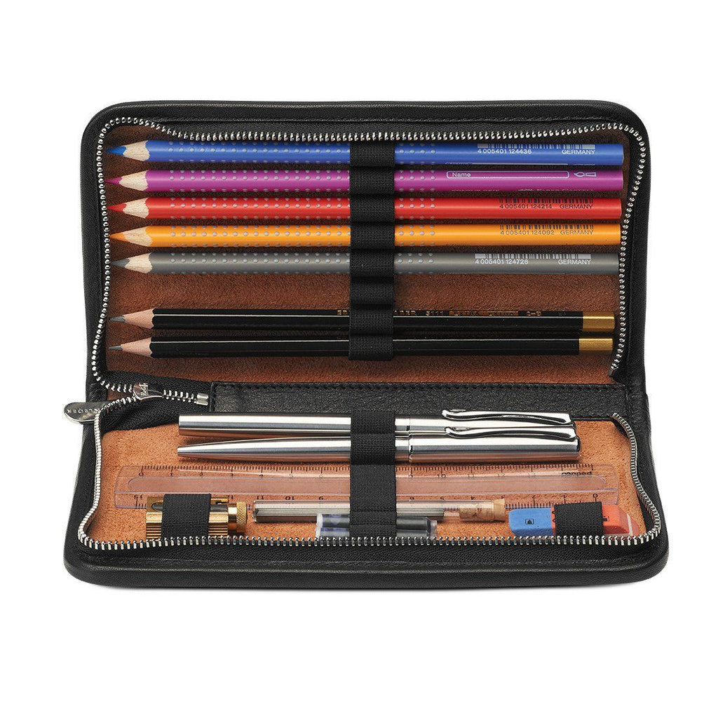 Sonnenleder Nietzsche Pen and Pencil Leather Case — Fendrihan Canada