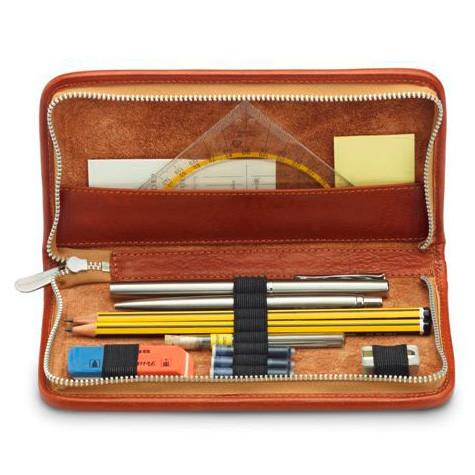 Sonnenleder Nietzsche Pen and Pencil Leather Case — Fendrihan Canada